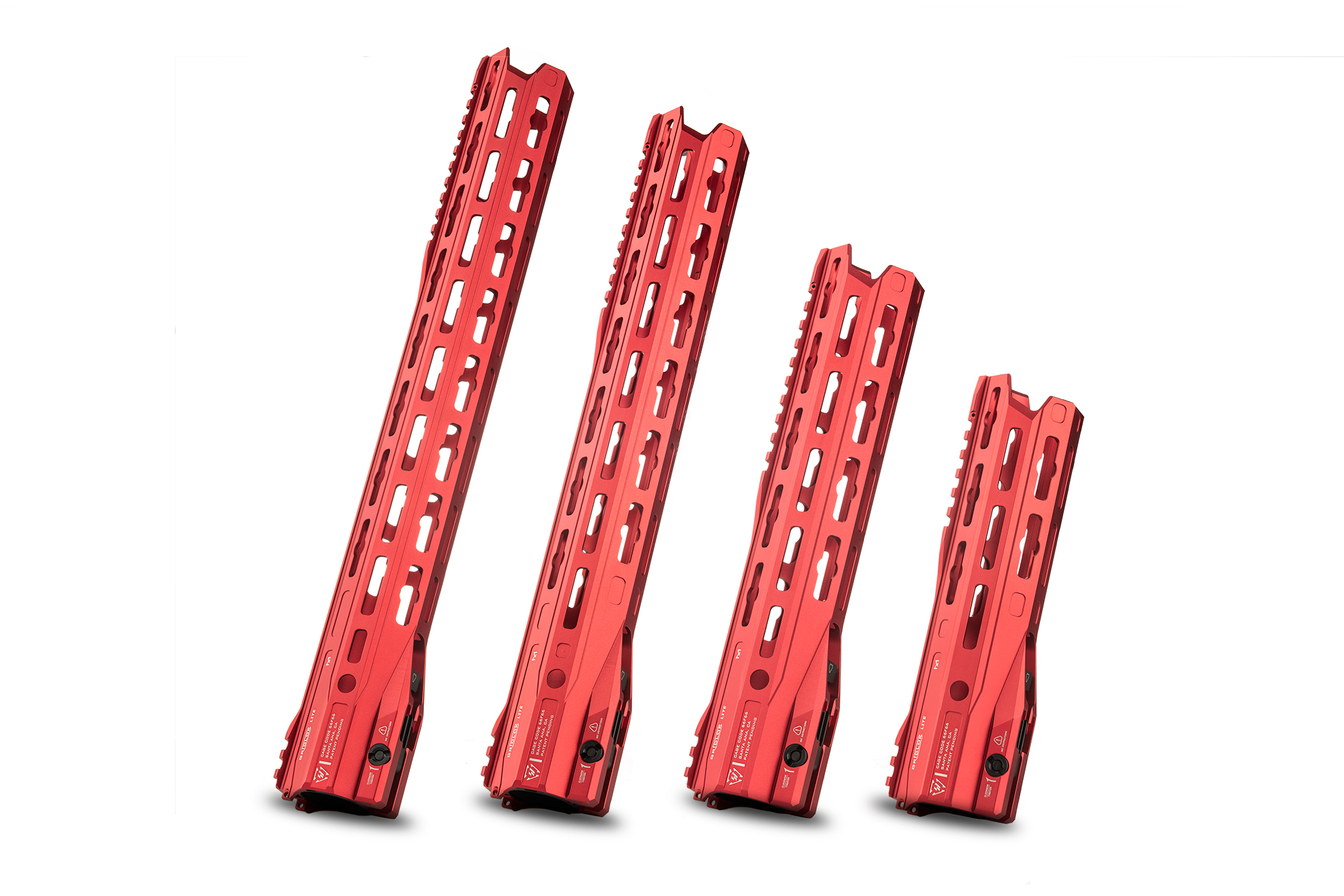 Unknown Strike Industries Gridlok Lite Free Float AR-15 Handguard - M-LOK - 4 Lengths & 2 Colors - 11 Inch, Red (Length: 11 Inch, Color: Red)