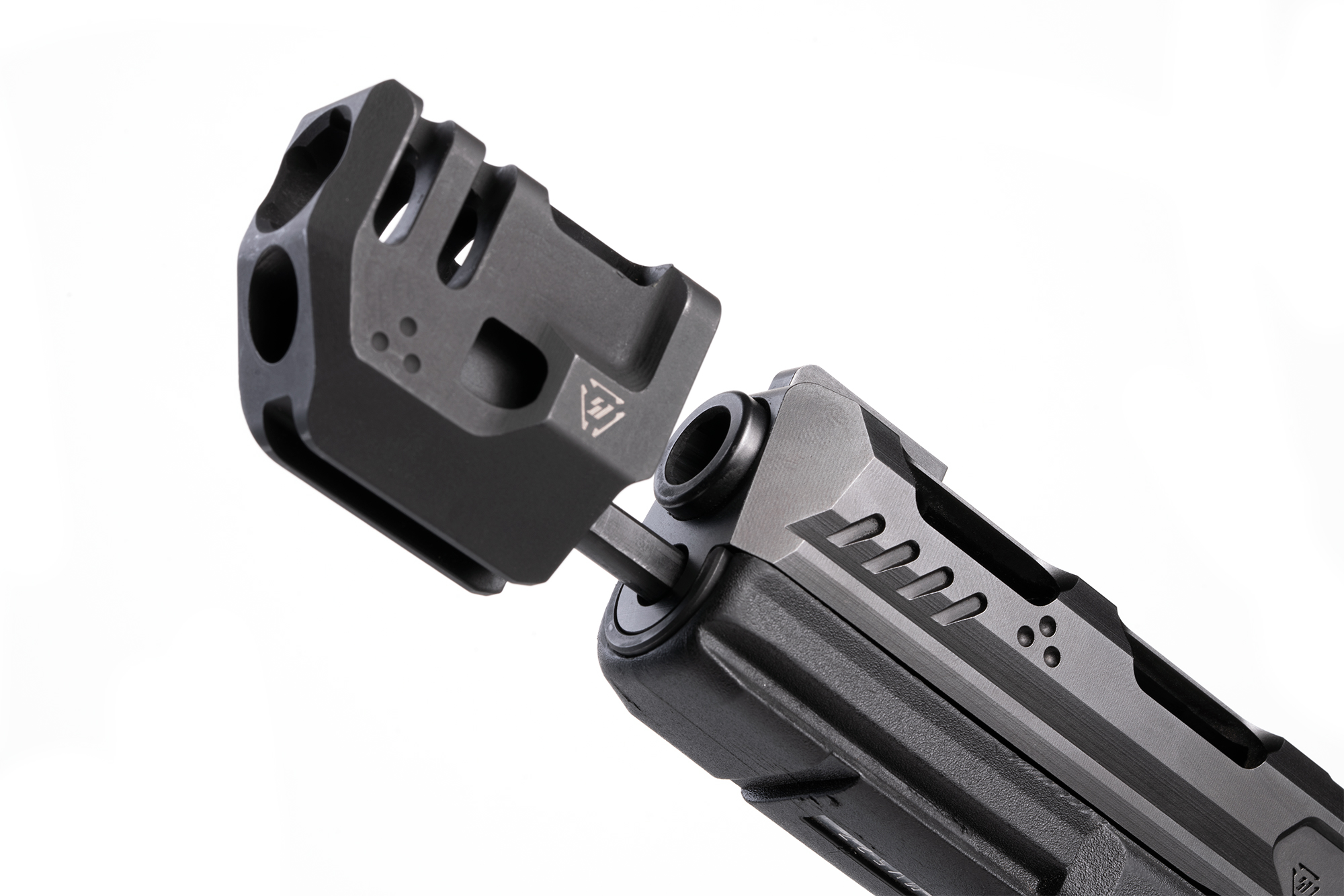 thumbnail image 2 of Strike Industries Glock Gen5 Mass Driver Comp – Standard Or Compact – Black Steel – SI-G5-MDCOMP 2 of 2