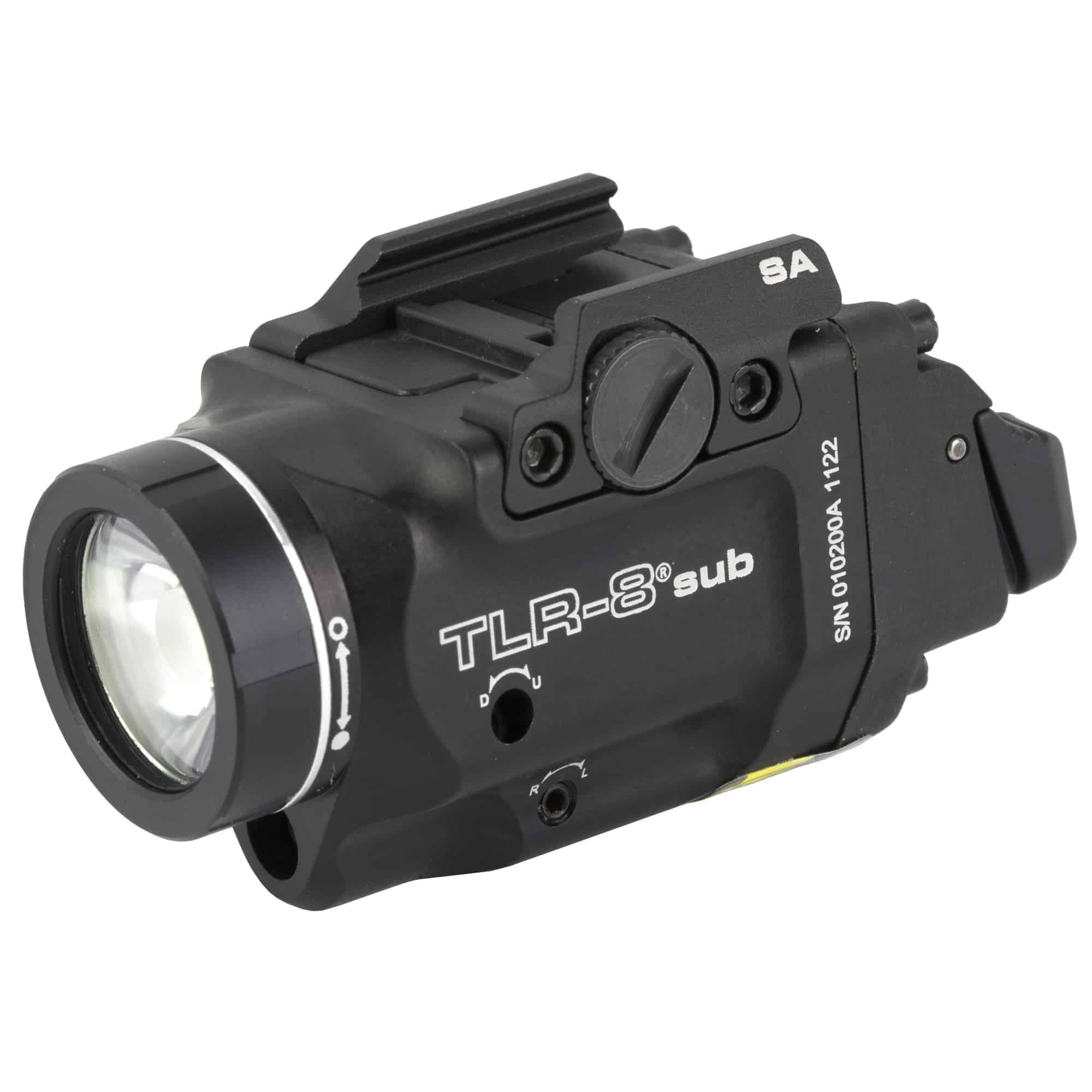 Unknown Streamlight TLR-8 Weapon Light & Laser - Rail Mounted - 500 Lumens - For Subcompact Pistols (Model: For Springfield Hellcat, Laser Color: Red)
