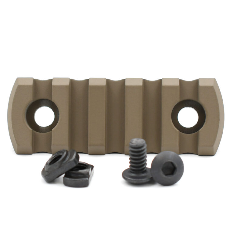 UTG PRO M-LOK 4-Slot Picatinny Rail Section – Black Aluminum, Steel Nuts