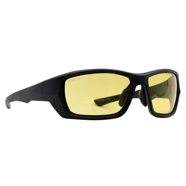 STNGR Alpine® BrightEdge Yellow Shooting Glasses - w/ Smoke or Clear Lenses