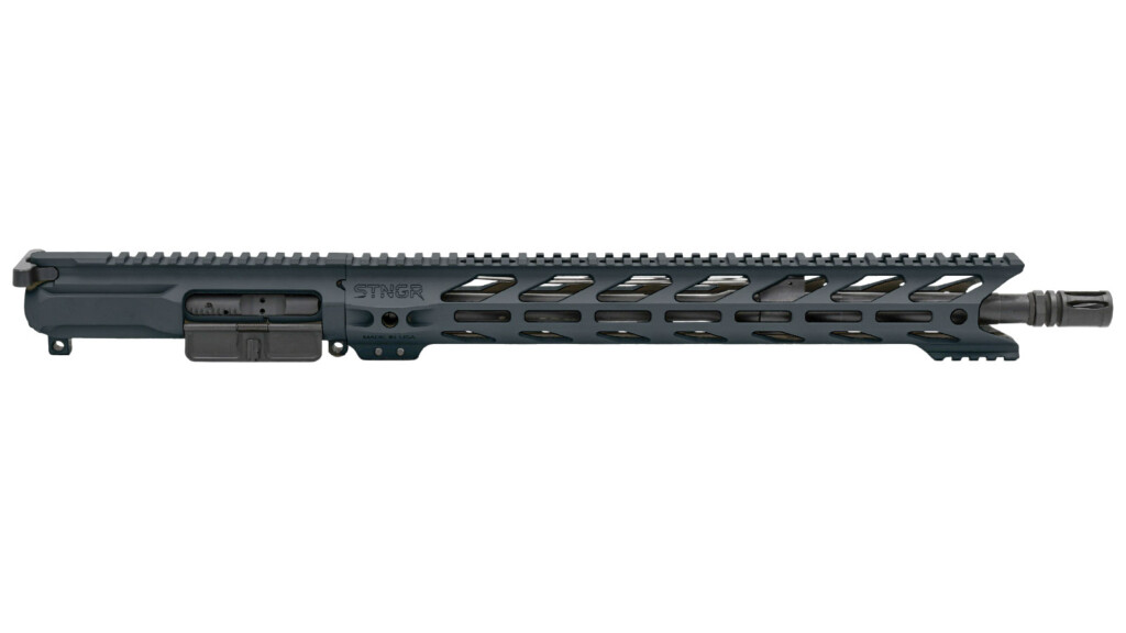 STNGR Complete AR-15 Upper Receiver with 16 Inch Barrel, BCG and Charging Handle - HWK Handguard, Black Inline