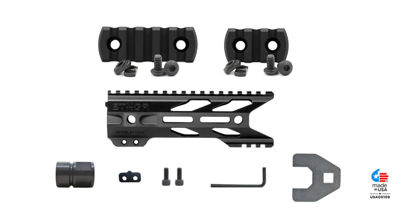 Unknown STNGR Ultimate HWK(R) M-LOK Handguard Bundle - Anodized Black, 7 Inch (Color: Anodized Black, Length: 7 Inch)