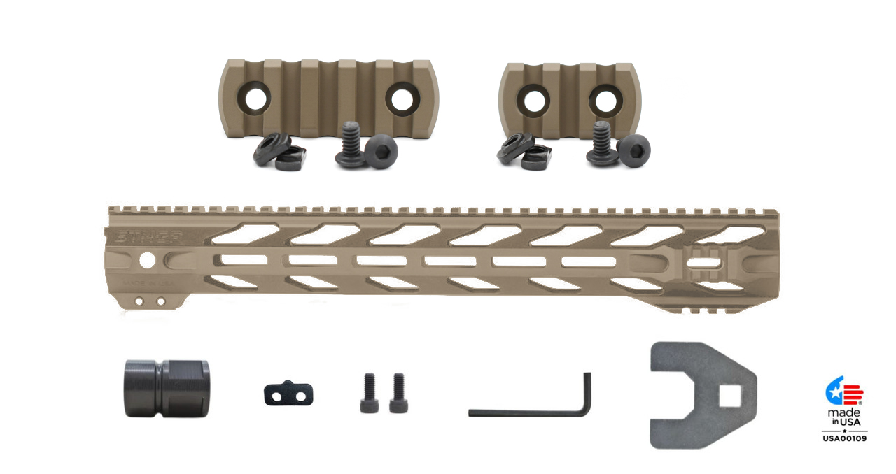 Unknown STNGR Ultimate RPTR(R) M-LOK Handguard Bundle - 15 Inch, Flat Dark Earth (Length: 15 Inch, Color: Flat Dark Earth)