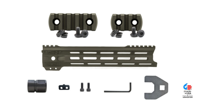 STNGR Ultimate Handguard Bundle - VLCN - 10.5 Inch - OD Green