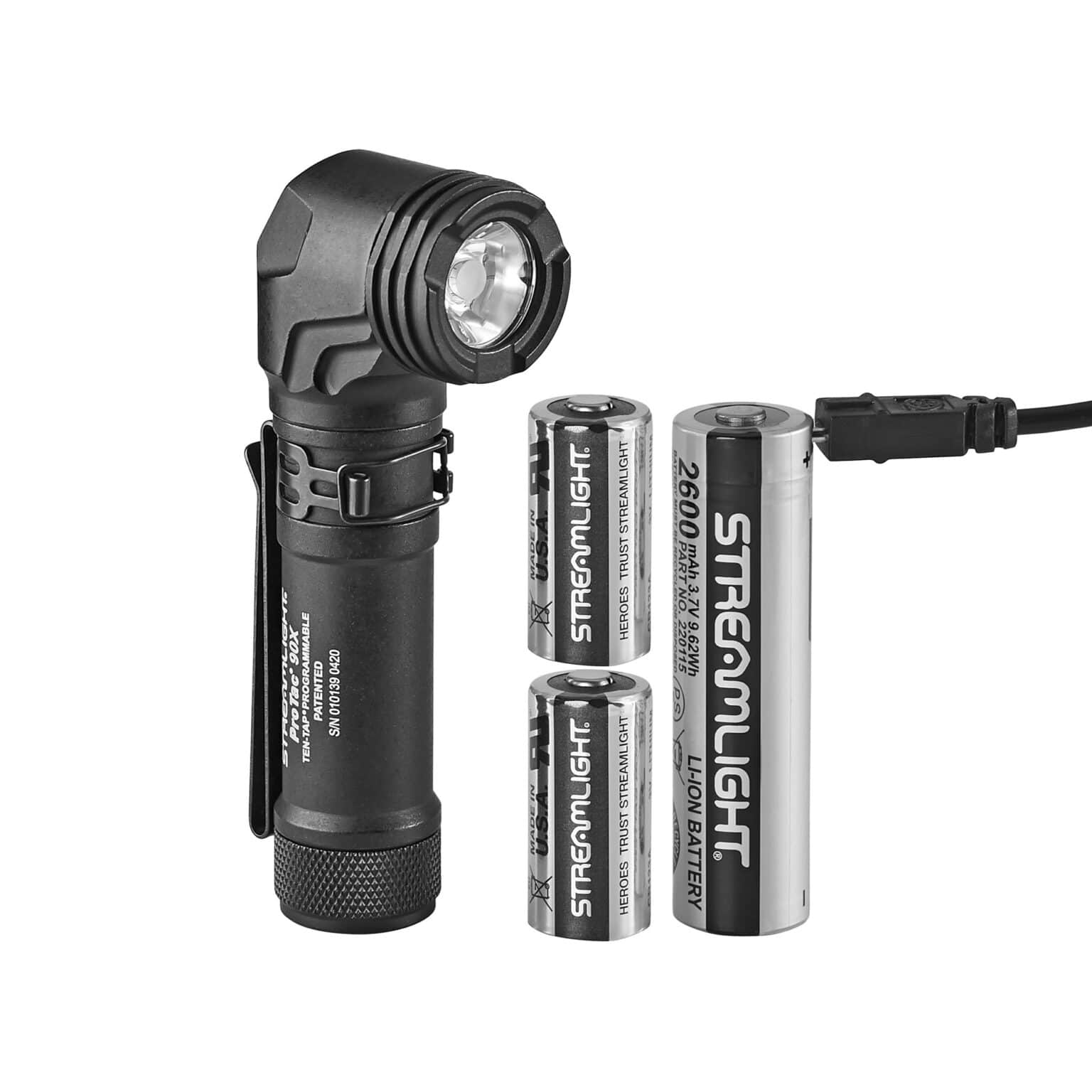 Streamlight ProTac 90X USB Rechargeable Right Angle Handheld Flashlight ...