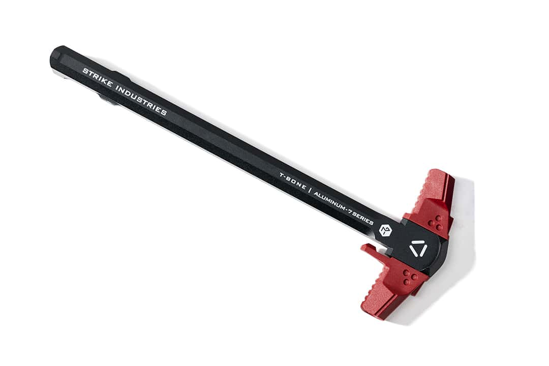 Unknown Strike Industries T-Bone Gas Busting AR-15 Charging Handle - Red (Color: Red)