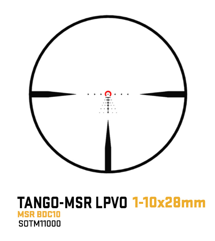 Sig Sauer TANGO MSR 1-10X Second Focal Plane Scope with Mount