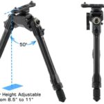 Open Box Return-UTG Pro TBNR M-LOK Bipod - Made in USA - 8.5in – 11.0in