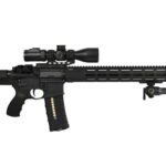 Mounted on rifle with Free Float M-LOK Handguard