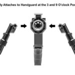Attach each leg of the bipod to your free-float M-LOK rail