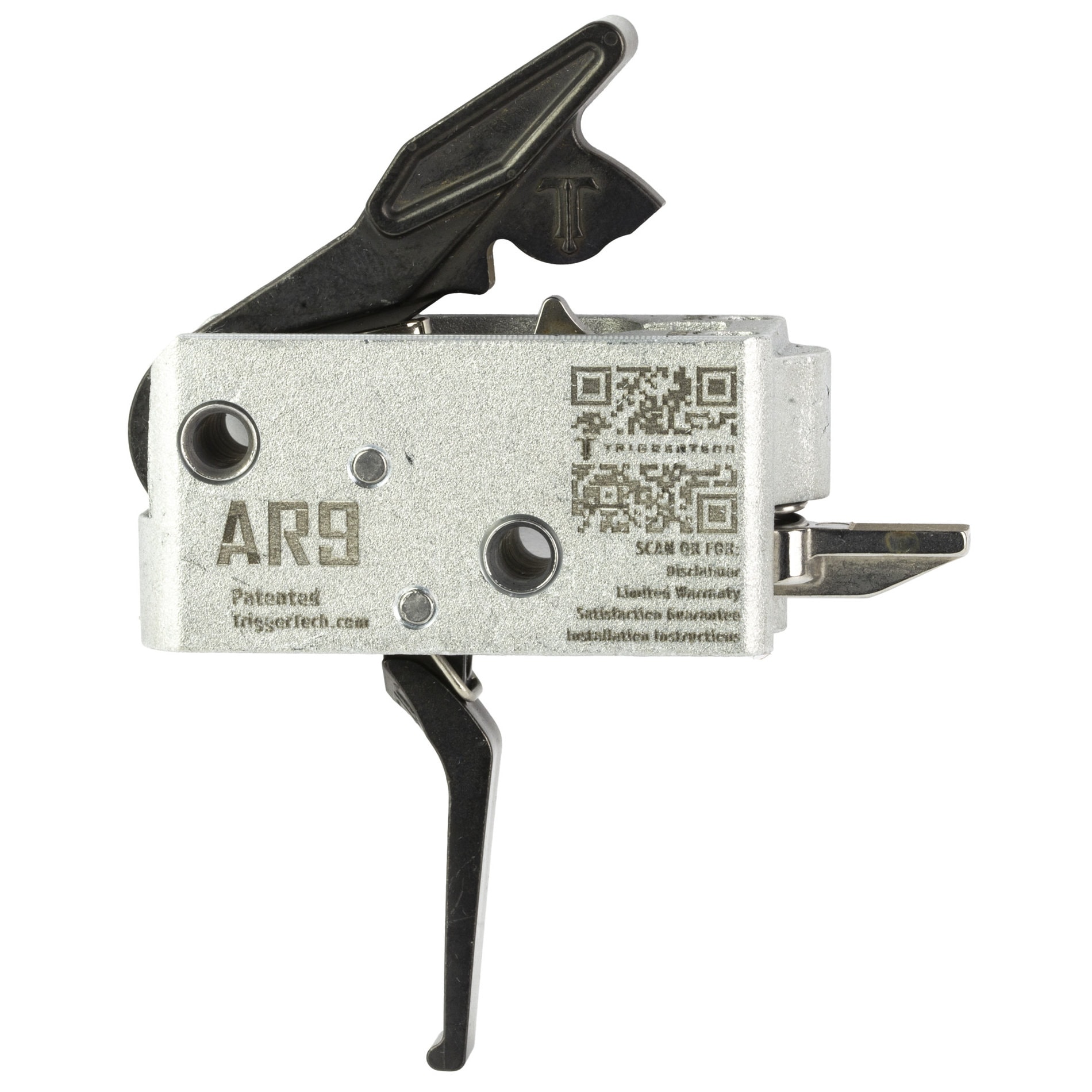 Unknown TriggerTech Duty 3.5lb 2-Stage AR-9 Trigger - Flat or Curved - Flat (Trigger Bow: Flat)