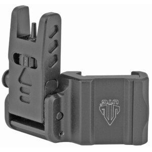 thumbnail image 2 of Tactical Metal Folding Front & Rear BUIS Sight Set - Black, Rail Mount For Rifles 2 of 6