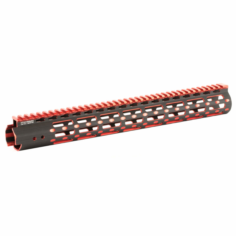 UTG Pro Super Slim 2 Tone Free Float AR-15 Handguard - M-LOK - Red - (DISCONTINUED)