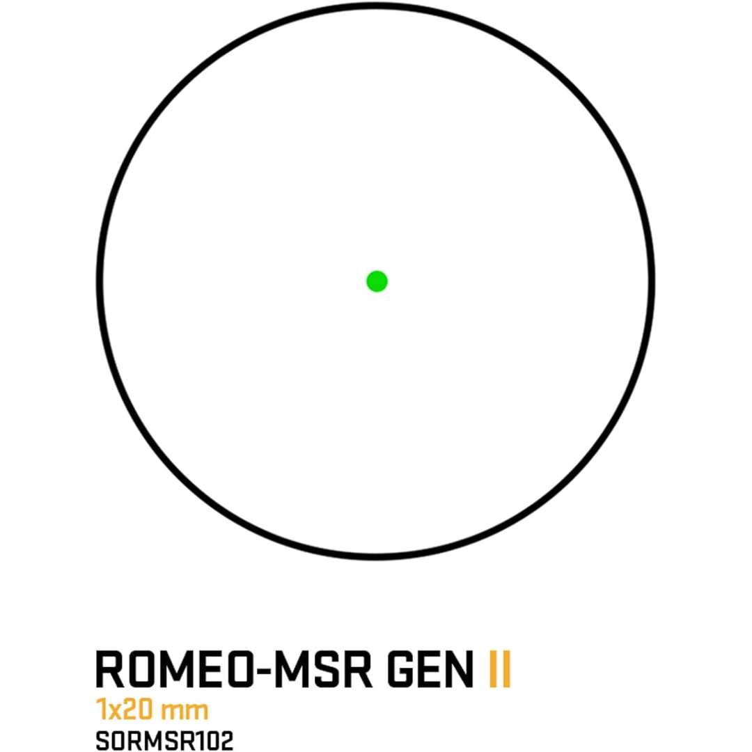 Unknown Sig Sauer ROMEO-MSR Gen II 2 MOA Red Dot - Aimpoint T1/T2 Footprint - Green (Reticle Color: Green)