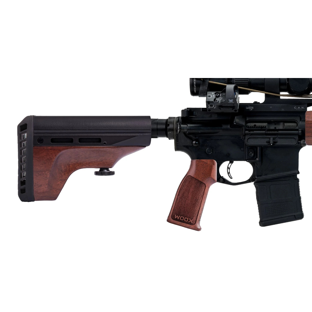 WOOX Vigilante Walnut AR-15 Adjustable Buttstock
