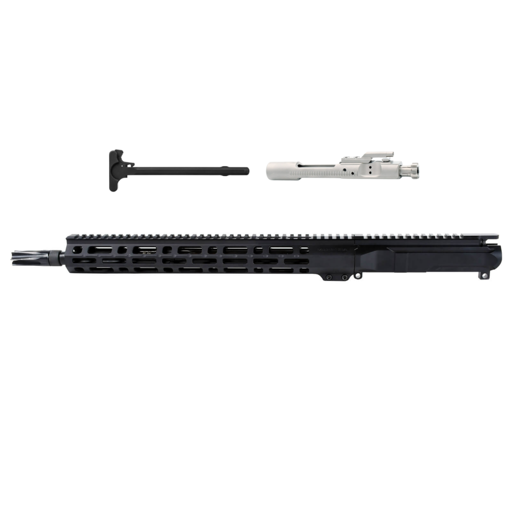 AT3™ Complete Match Grade AR-15 Upper – .223 Wylde 16 Inch Faxon Firearms Barrel – With Nickel Boron BCG and Mil-Spec CH