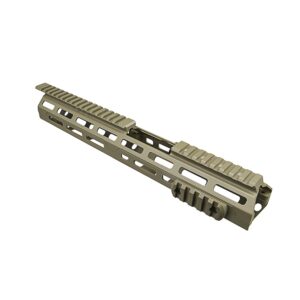 Open Box Return - NCStar Drop-In AR-15 Handguard - Carbine - M-LOK - Extended - Tan-2