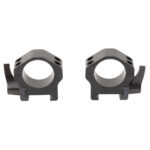 Warne Maxima Horizontal Quick Detach Scope Rings - 1" - Low