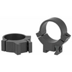 Warne 7.3 Series Permanent Rimfire Rings - 3/8 Dovetail - 1" - Medium