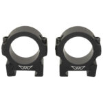 Warne Vapor Horizontal Scope Rings - Picatinny - 1" - Low
