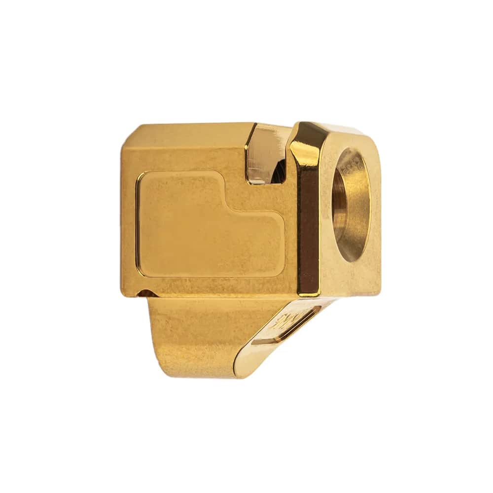 Unknown Zaffiri Precision Blowhole Compensator for Glock 9mm Gen 1-5 Pistols - Gold (Color: Gold)
