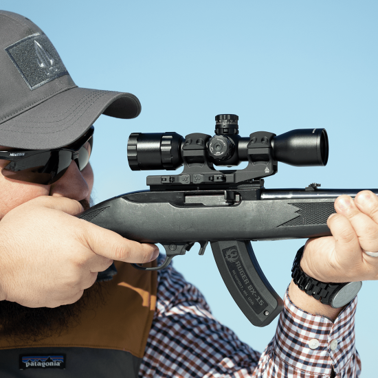 UTG ACCU-SYNC 1" QR Picatinny Cantilever Mount - 34mm Offset - Medium Height