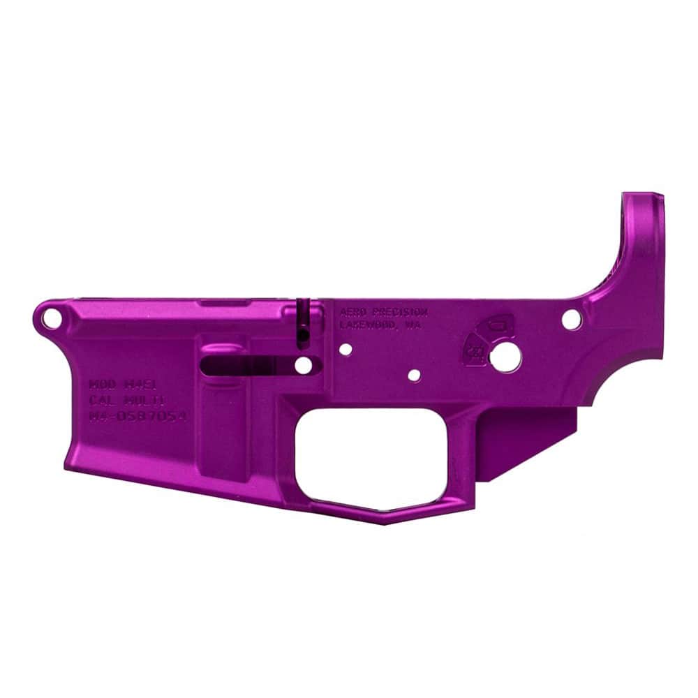 Unknown Aero Precision M4E1 AR-15 Lower Receiver - Purple (Color: Purple)