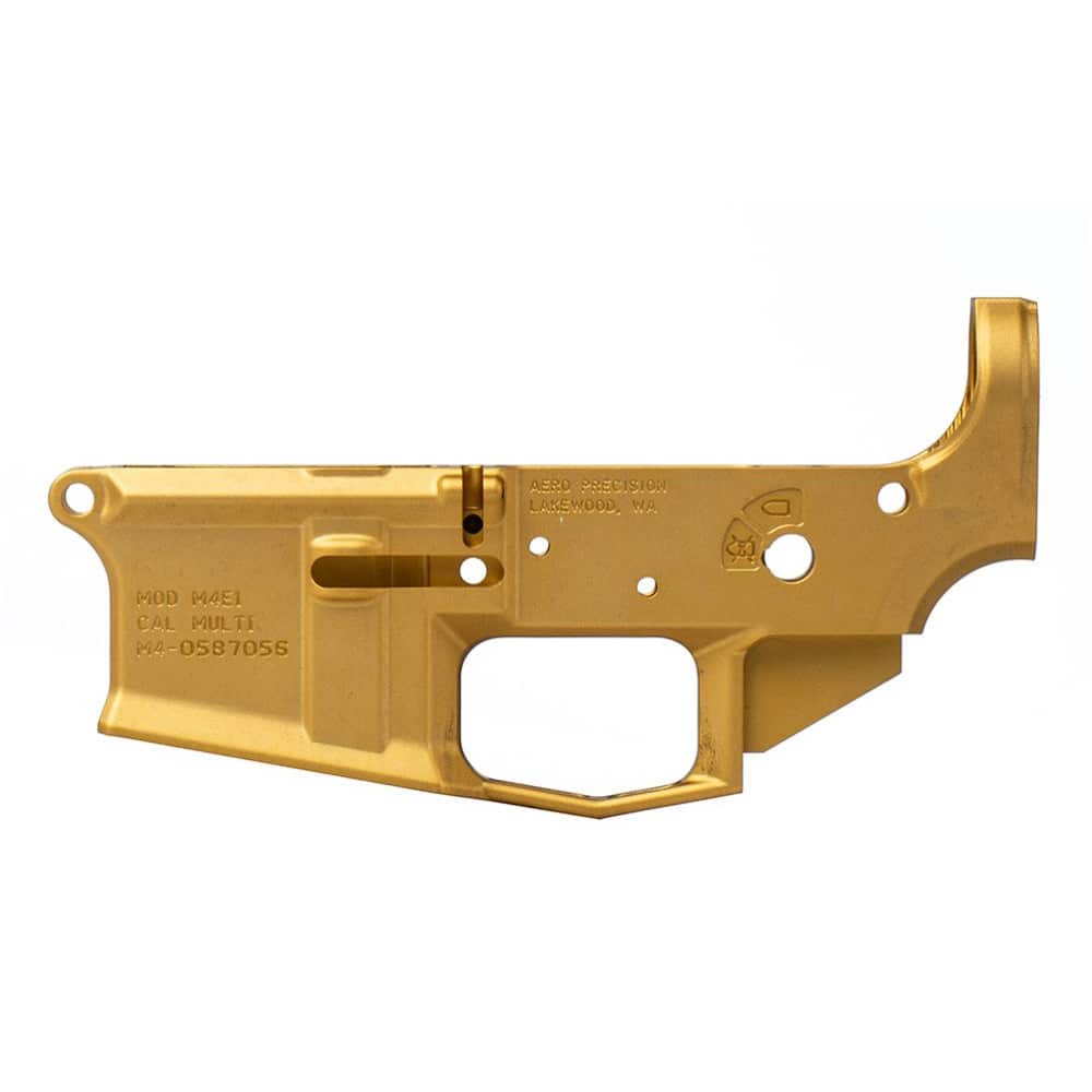 Unknown Aero Precision M4E1 AR-15 Lower Receiver - Gold (Color: Gold)