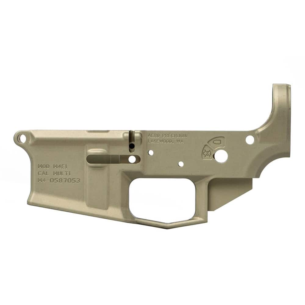 Unknown Aero Precision M4E1 AR-15 Lower Receiver - Silver (Color: Silver)