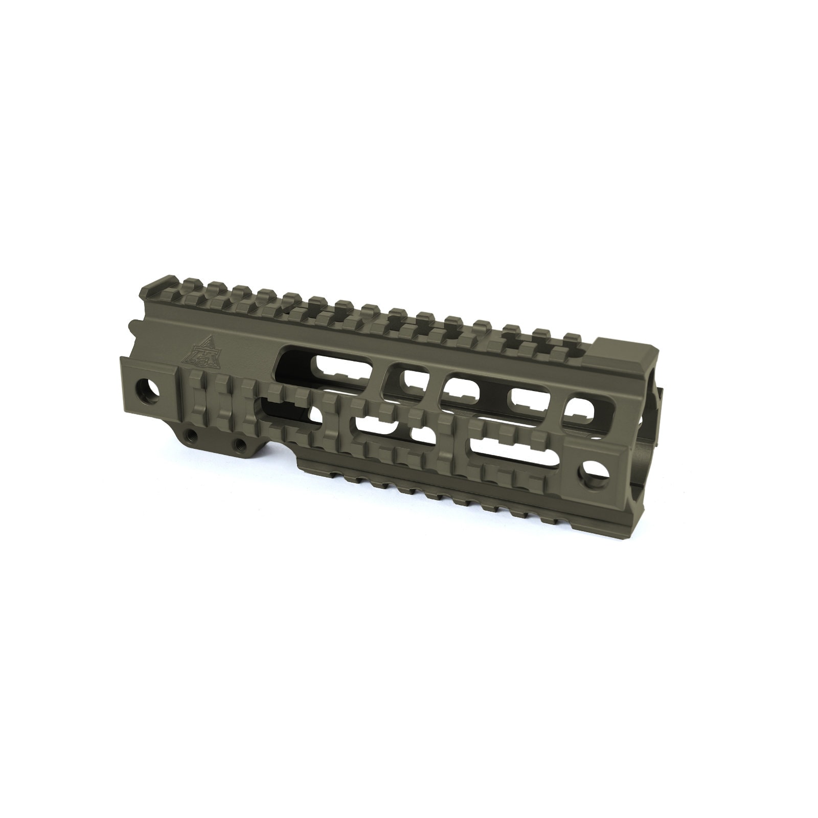 Unknown AT3(TM) Pro Quad Rail Free Float AR-15 Handguard - 7, 9, 12, & 15 Inch - Picatinny - OD Green, 7 Inch (Color: OD Green, Length: 7 Inch)