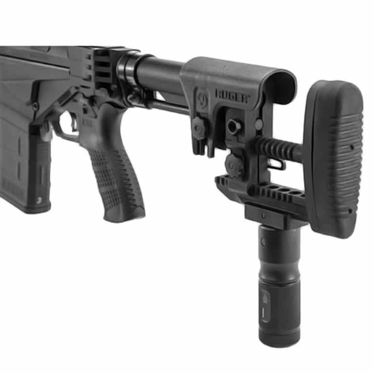 UTG Vertical Aluminum Foregrip - Low Profile - Quick Detach Folding Vertical Grip