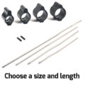AT3™ Low Profile Steel Gas Block + Gas Tube + Roll Pin Combo