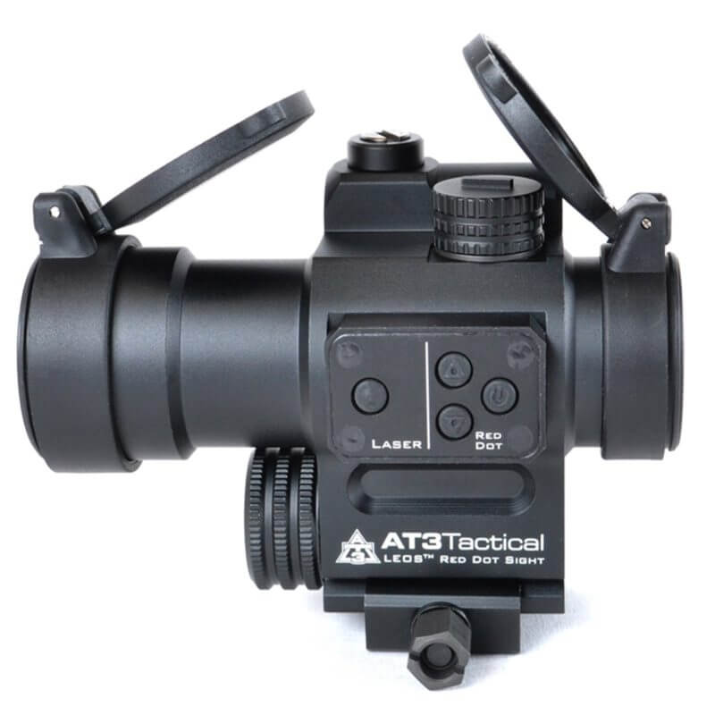 AT3™ LEOS Red Dot Sight w/ Integrated Laser & Riser | AT3 Tactical