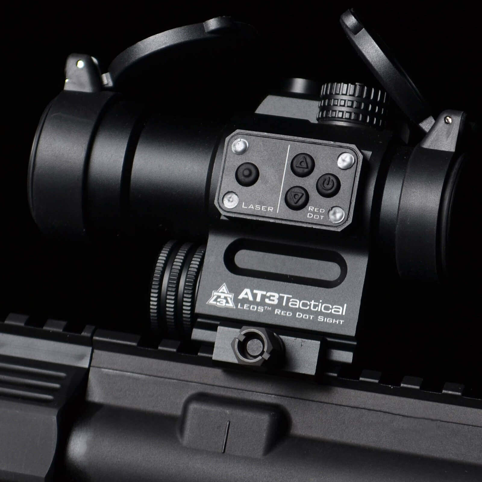 AT3™ LEOS™ Red Dot Sight with Integrated Laser Sight & Riser