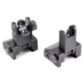 AT3™ Flip-Up Spring-Assisted Backup Iron Sights - Front & Rear Set - Same Plane