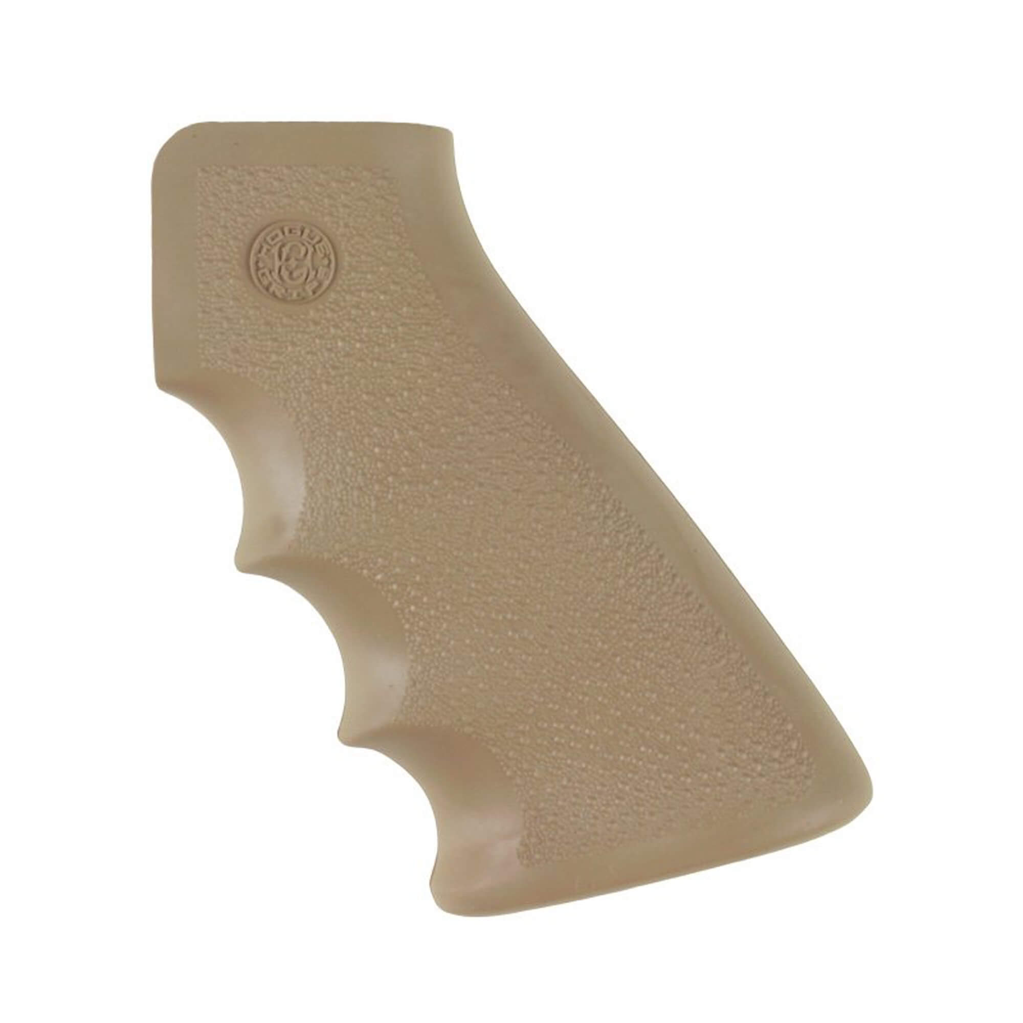 Unknown Hogue AR Grip: Overmolded Pistol Grip with Finger Grooves - Desert Tan (Color: Desert Tan)