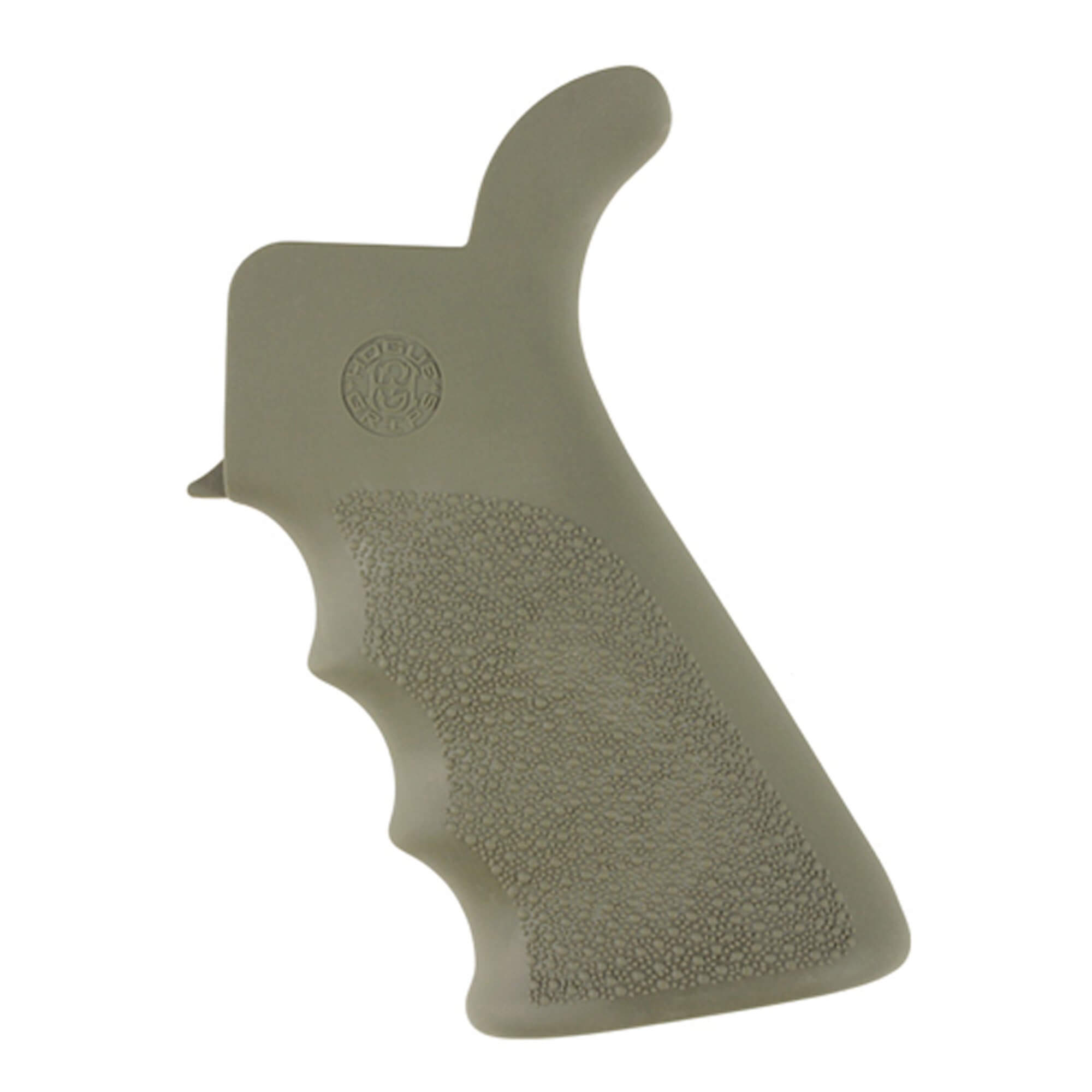 Unknown Hogue AR-15 Overmolded Beavertail Pistol Grip with Finger Grooves - OD Green (Color: OD Green)