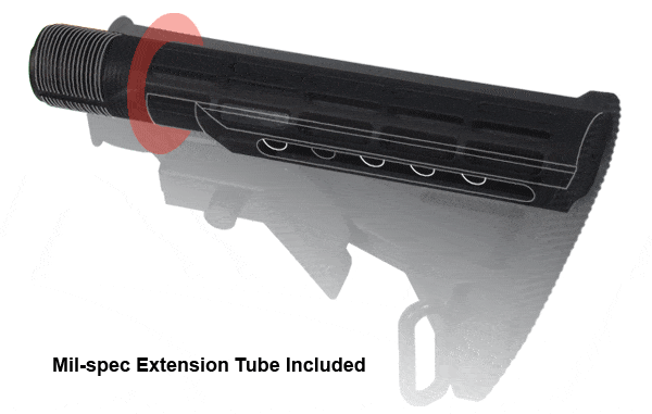 UTG PRO 6-Position Mil-spec Stock Kit - All Parts Included - Buffer, Tube, Springs, & More