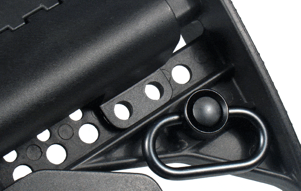 UTG Heavy Duty Push Button QD Sling Swivel, 1.25" Loop