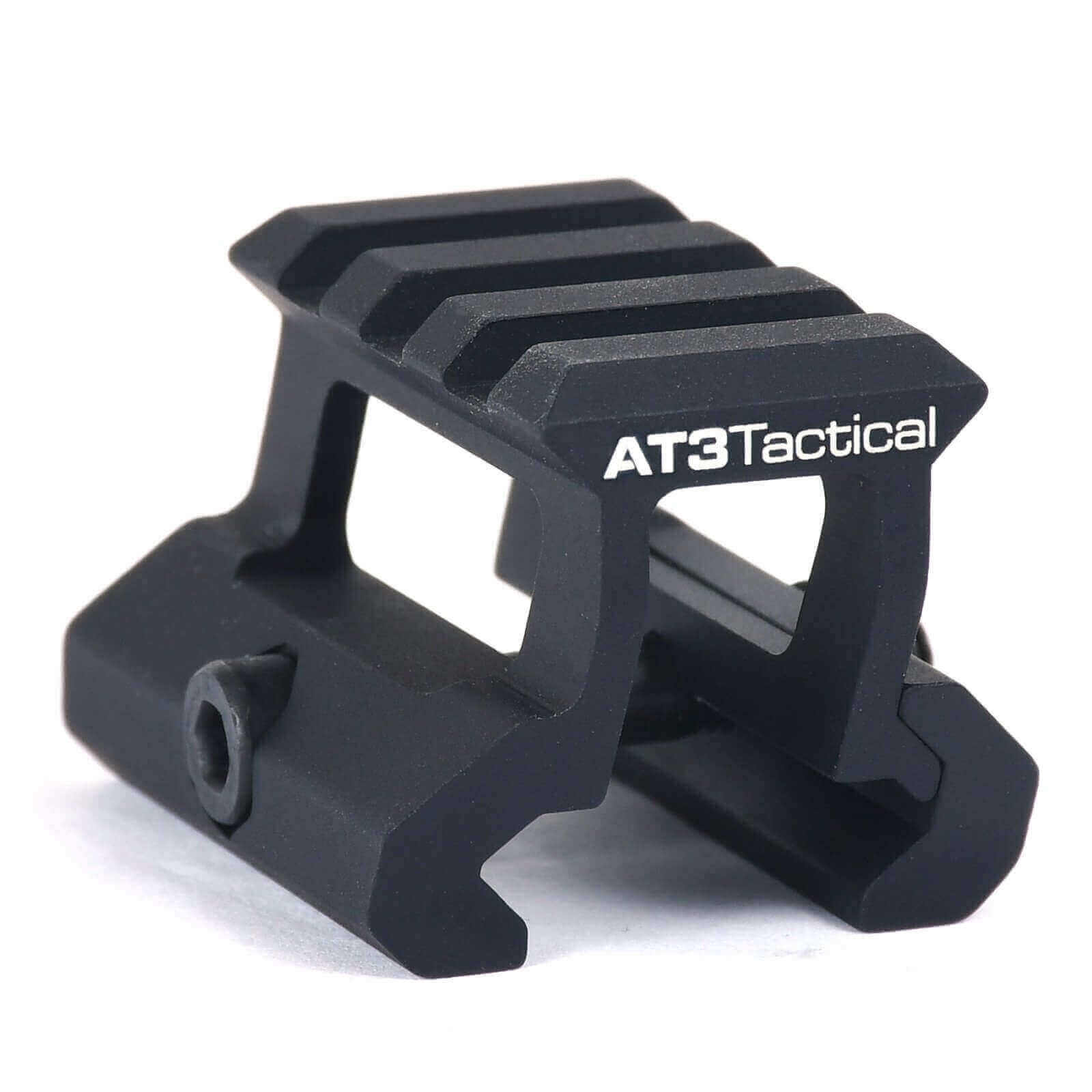 Unknown AT3 Tactical PRO-MOUNT Mini Riser Mount - .83 or 1 Inch Height Lightweight Cantilever Mount - 0.83" Med Profile Riser, Black (Height: 0.83" Med Profile Riser, Color: Black)