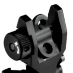 AT3™ Pro Series Flip-Up Backup Iron Sights (BUIS) - Front & Rear Set - Same Plane - IS-09