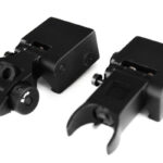 AT3™ Pro Series Flip-Up Backup Iron Sights (BUIS) - Front & Rear Set - Same Plane - IS-09