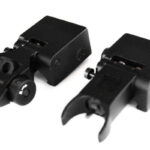 BLEMISHED - AT3 Tactical Pro Series Flip-Up Backup Iron Sights (BUIS) - Front & Rear Set - Same Plane - IS-09