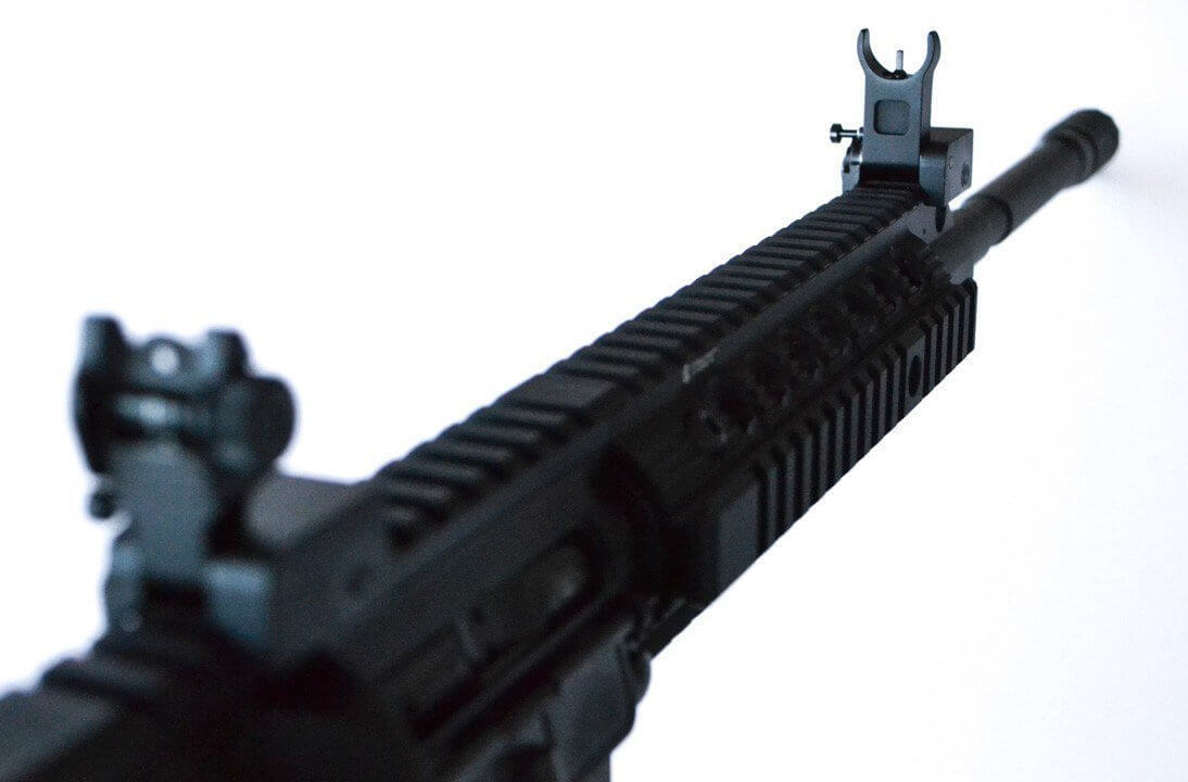 AT3™ Pro Series Flip-Up Backup Iron Sights (BUIS) - Front & Rear Set - Same Plane - IS-09