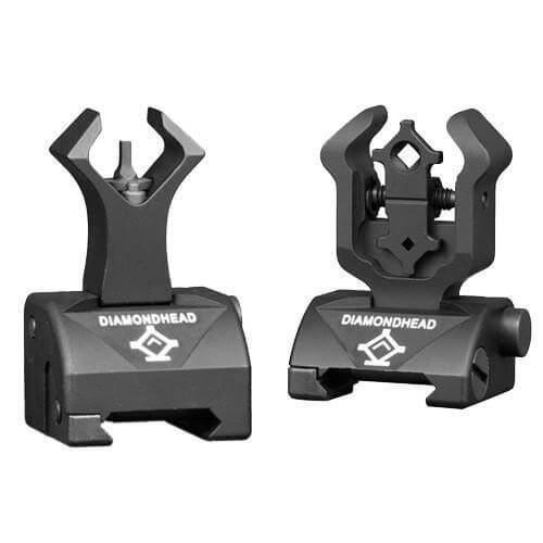 Diamondhead Front & Gen2 Rear Sight Set - Folding - Gas Block Height - 1599