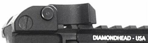 Diamondhead Front Sight - Folding - Same-Plane Height - AR15/M4/M16 - 1051