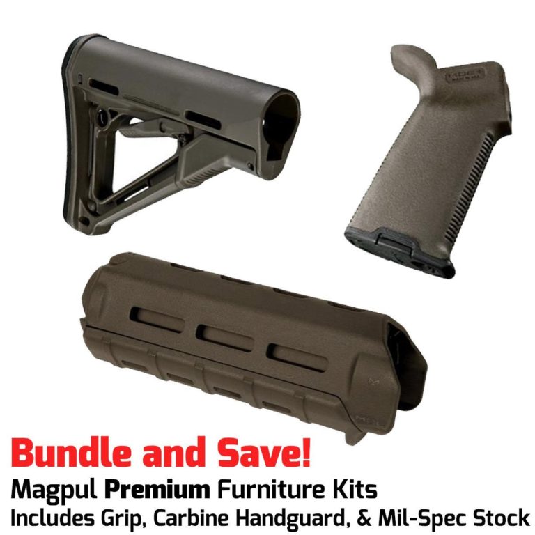 Magpul PREMIUM AR-15 Furniture Kit - CTR Stock, MOE+ Grip & M-LOK Carbine Handguard