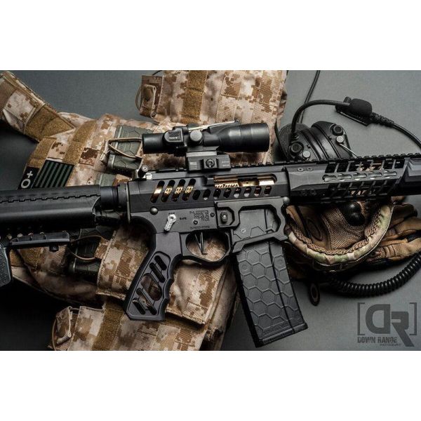 Tyrant CNC LWP AR-15 Skeletonized Pistol Grip - Black