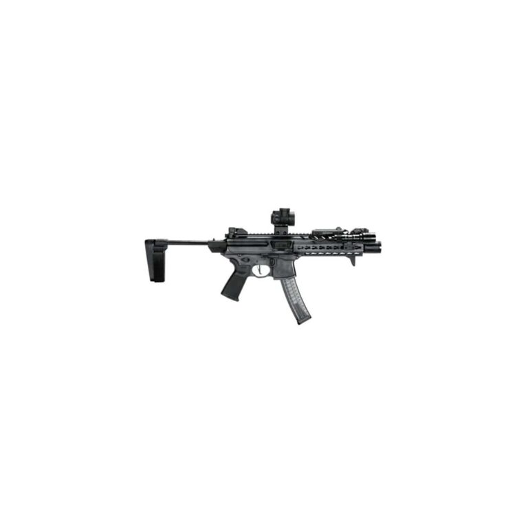 SB Tactical MPX3 Position Adjustable Pistol Stabilizing Brace w/ Nylon Strap - Fits Sig MCX/MPX